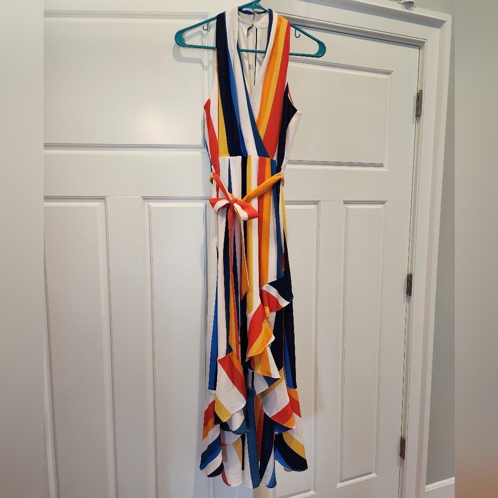 Julia jordan striped halter high low dress - Picture 6 of 9